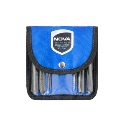 آلن شش گوش کیفی 10 عددی سایز استاندارد نووا